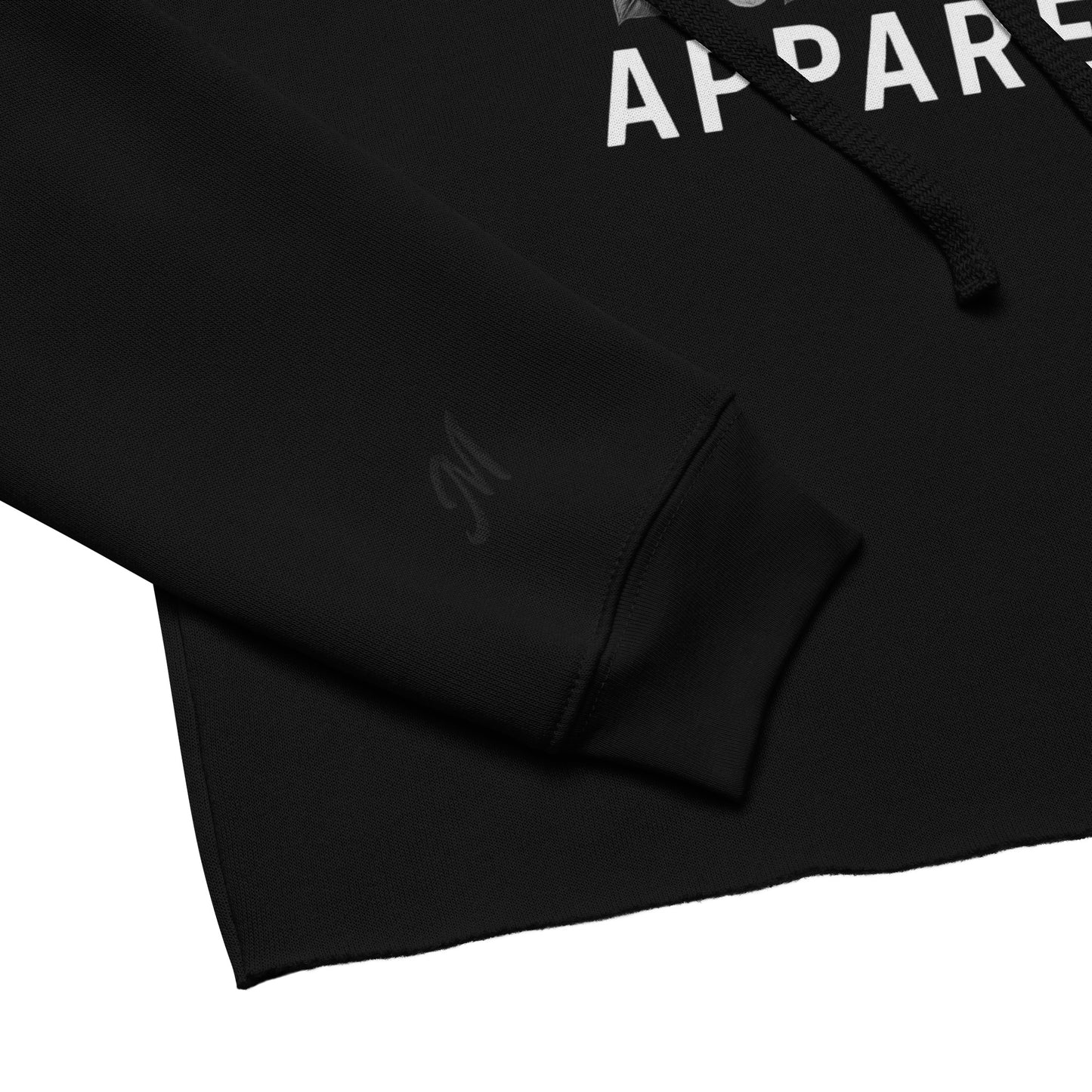 “Floral Mayhem – Monochrome Edition” Cropped Hoodie