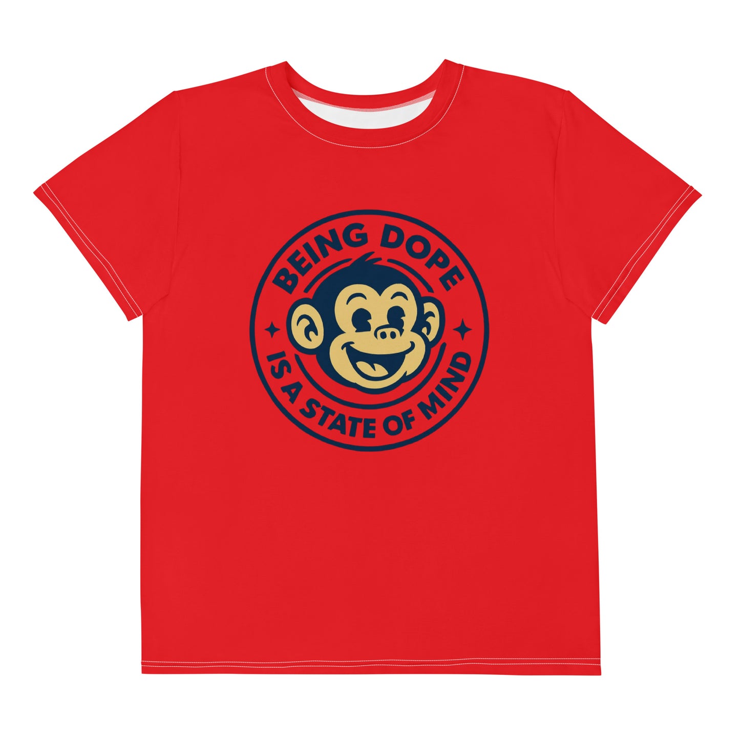 “Being Dope Is a State of Mind” Youth Tee – Red Vibe