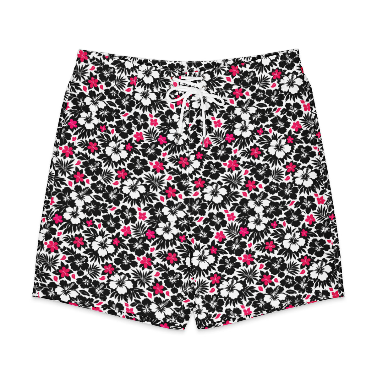 Black Hibiscus | Board Shorts