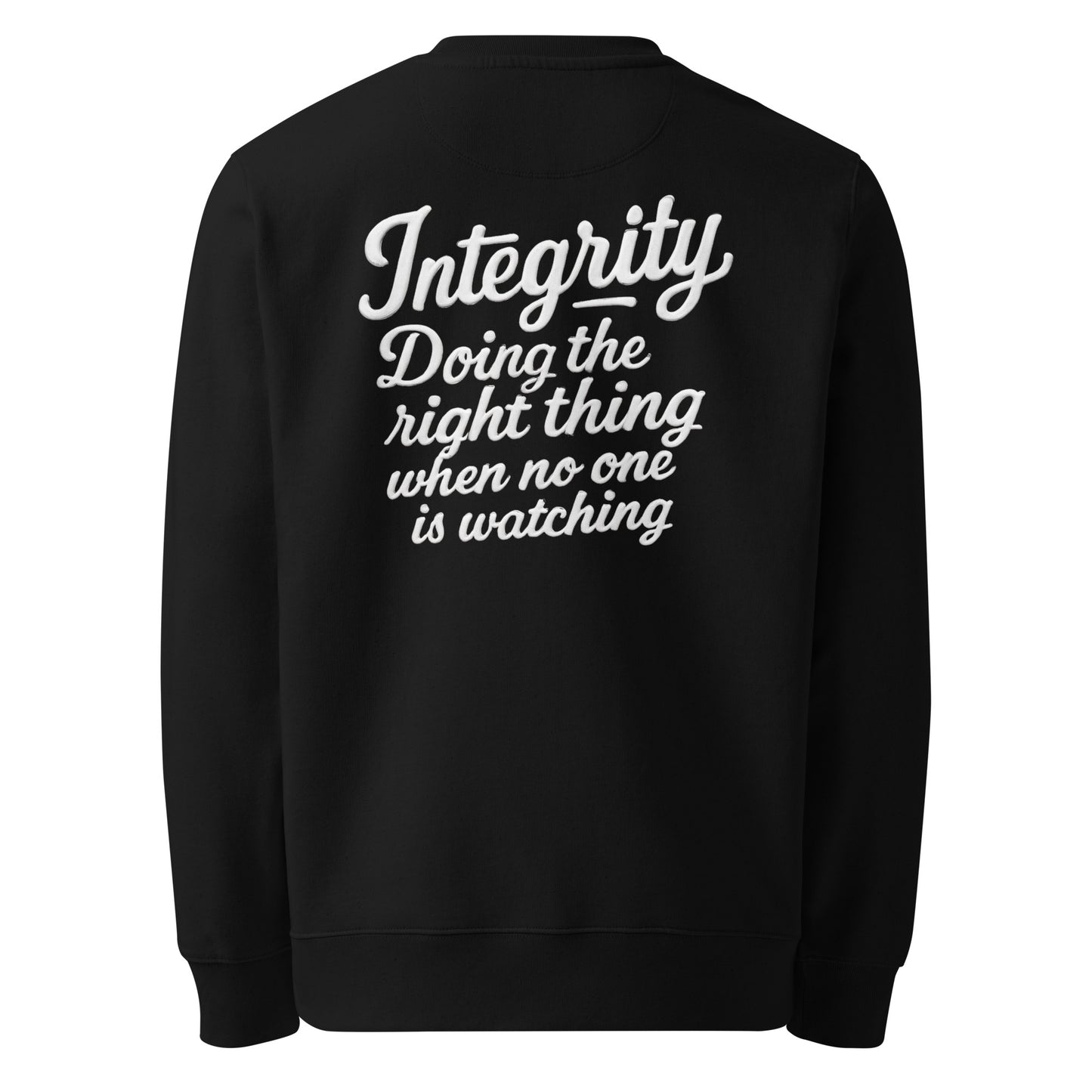 “Integrity” – Unisex Eco Sweatshirt